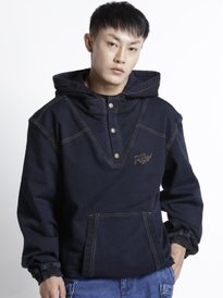 Buy TEMPLE OF DENIM Men Zip Detail Asymmetric Closure Biker Jacket