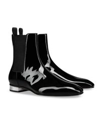 Buy ITALIAN SHOES CO Men Side Zip Leather Ankle Length Boots with