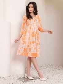 Buy DressBerry Women Floral Print Fit & Flare Midi Dress - Dresses for Women  31009360