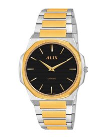 Buy maxima Men Brass Dial & Stainless Steel Bracelet Style Straps