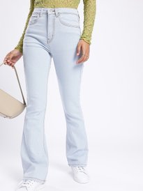 Buy glitchez Women Flared Fit Stretchable Jeans With Chain - Jeans