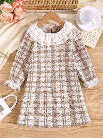 yk girls self design a-line dress reviews Girls: Tell Your Story Pink Striped Midi Dress – Shop the Mint main image 1