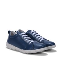 Original Woodland Brand Women's Leather Fashion Sneakers - Sky Blue, Size 8 Wide (US) - View #9