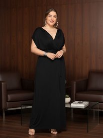 black slip dress long sleeve All Yours Satin Midi Slip Dress- Ash Black main image 0