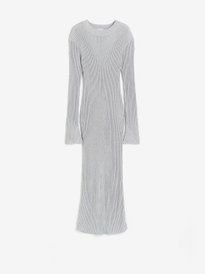 h&m rib knit one shoulder dress Ladies - Dark grey marl Rib-knit off-the-shoulder dress - Size: XXS