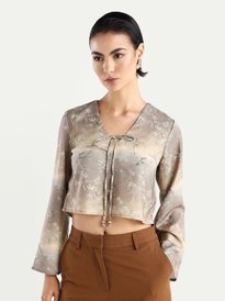Buy ESPYR By Tokyo Talkies Women Floral Printed Ruffles Blouson