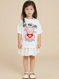 yk girls self design a-line dress product info and reviews Buy YK Girls Self Design Printed A-Line Dress - Dresses for Girls 31855269