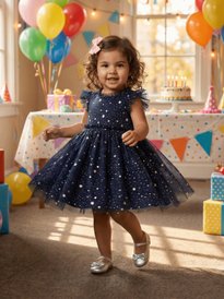 Buy YK Girls Self Design Shoulder Straps A-Line Dress With T-Shirt - Dresses for Girls 33621932