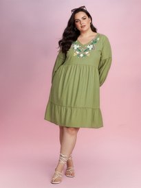 dressberry curve plus size floral embroidered tiered a-line dress reviews LaDivine CD0219C Plus Size Long Formal Fitted Sequin Prom Dress