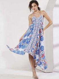 bershka halter neck tie up mini dress in blue stripe Buy Striped A-Line - Dresses for Women 42114526 Draped to flatter