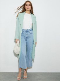 Buy DOROTHY PERKINS Women Green Solid Overcoat Coats for Women