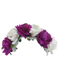 ✧tiara✧ Buy Sanjog Women Pink & White Embellished Tiara - Hair