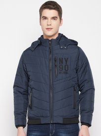Buy ColorPlus Men Black Solid Padded Jacket Jackets for Men