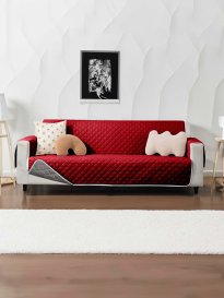 Buy Cortina Brown Green Quilted 3 Seater Reversible Sofa Cover With Arms Sofa Covers for Unisex 22374238 Myntra