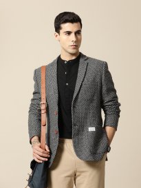 Buy Arrow New York Men Navy Blue Velvet Single Breasted Blazer Blazers for Men 7472983 Myntra
