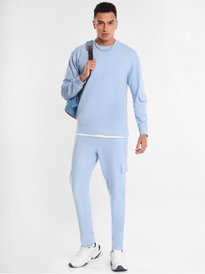 Buy Blamblack Men Blue Solid Co-Ord Set - Myntra