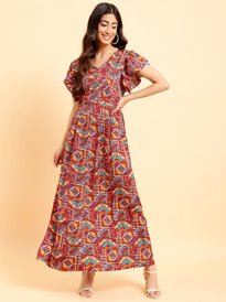 chinese dress ladies Temperance Tiered Milkmaid Maxi Dress