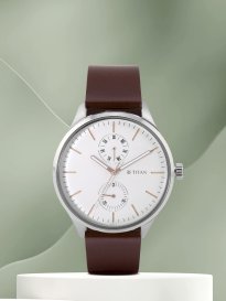 Buy Titan Men Silver Toned White Analogue Watch NK1580SM01 Watches for Men 6542769 Myntra