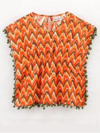 トップス y.k CROPPED DENIM WIDE-LEG TROUSERS クロップドデニムワイドレッグ