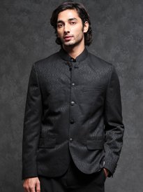 Buy RARE RABBIT Men Mitzi Tailored Fit Textured Nehru