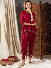 Peplum top with dhoti clearance