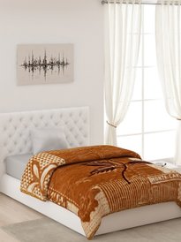 Buy Monte Carlo Umang Pink White Floral Heavy Winter Single Bed