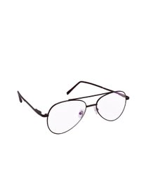 Buy Shisen Fox DAITAN BLACK Unisex Eyeglass 58 - Frames for Unisex