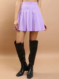 Buy Tokyo Talkies High-Waist Pleated A-Line Mini Skirt