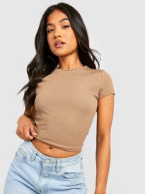 Buy Boohoo Scoop Neck Crop Top - Tops for Women 25069782 | Myntra