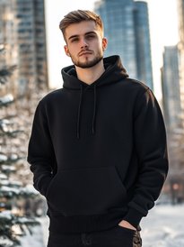 Buy XYXX Men Oversized Solid Black IntelliSmooth Pulse Hoodies