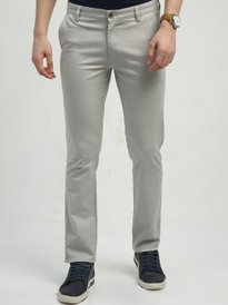 Buy Monteil Munero Men Navy Blue Slim Fit Solid Formal Trousers