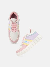 Buy R&B Women Colourblocked Lace-Up Sneakers - Casual Shoes for
