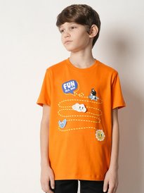 トップス JT Buy Jack & Jones Junior Boys Graphic Printed Round Neck Cotton