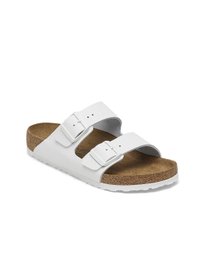 Buy Birkenstock Arizona White Regular Width Birko-Flor Two-Strap