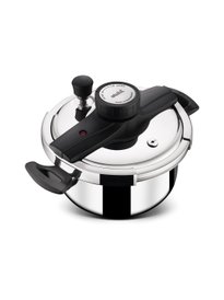 Buy Meyer Silver-Toned Presta Stainless Steel Dual Pressure Cooker