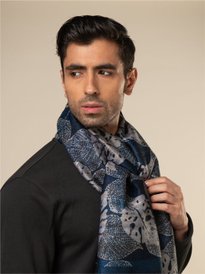 Buy Marks Spencer Men Colourblocked Frayed Pure Acrylic Scarf
