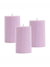 candle✣candle Flame-less Glass Candle - 81 Mm Round Paraffin Wax With