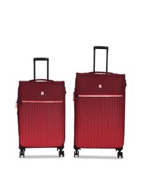 Buy Skybags Zen Set Of 2 Colourblocked Soft Sided Trolley Bag