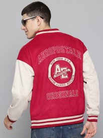 Buy The Roadster Life Co. Typography Printed Varsity Jacket