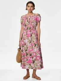 Buy H&M Ramie Maxi Dress - Dresses for Women 28462402 | Myntra