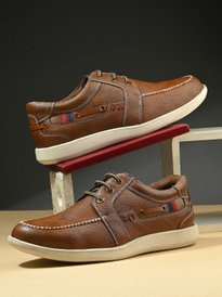Buy Roadster Men Brown Solid Derbys - Casual Shoes for Men 5660629