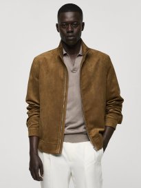 Mango mens suede jacket top