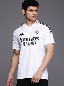 Buy ADIDAS White Printed Real Fly Emirates Football Jersey
