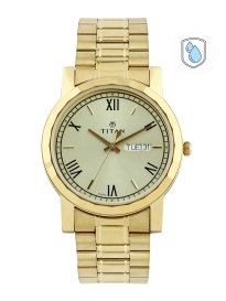 Buy Titan Men Gold Toned Dial Watch 1713YM03 Watches for Men 1363811 Myntra