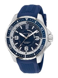 Nautica Orologio Uomo Casual NAPCNS214 – 49.5mm, Quadrante Blu, Cinturino Silicone, Impermeabile 50m, Con Luce INDIGLO - 3