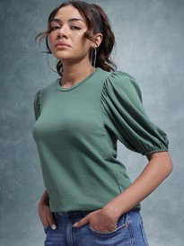 Buy The Roadster Life Co. Scarf Neck Fitted Top - Tops for Women