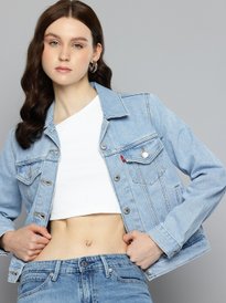 Buy Levis Pure Cotton Denim Jacket With Embroidered Detail