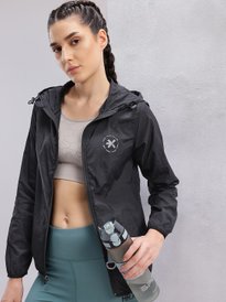 Buy HRX by Hrithik Roshan Hooded Rapid-Dry Packable Running Jacket