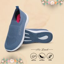 Buy KNOKAP Women Slip-On Mesh Walking Non-Marking Shoes Sports