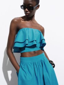 Buy MANGO Ruffled Strappy Top - Tops for Women 33271931 | Myntra